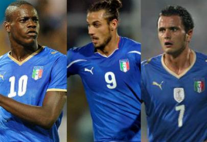 Las opciones de Prandelli para la delantera de Italia