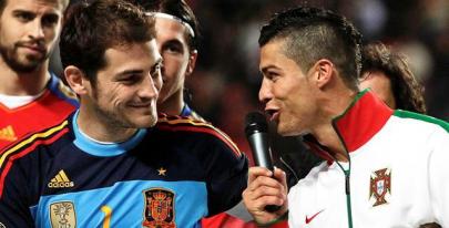 Iker Casillas y Cristiano Ronaldo