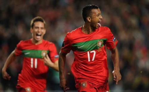 Nani celebra un gol en la Repesca. Foto:twitter.com